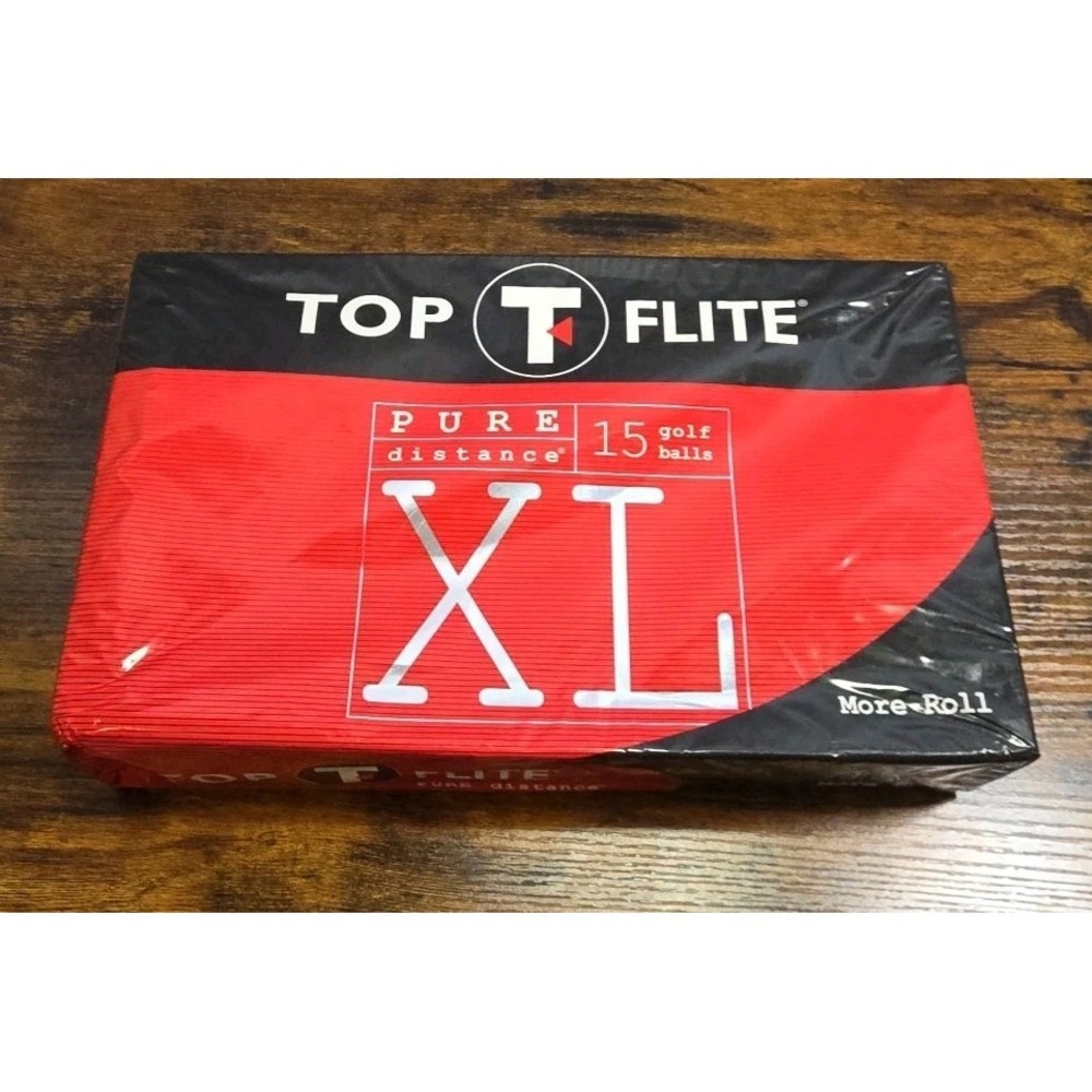 Top-Flite XL Pure Distant Golf Balls 15 Golf Ball Pack More Carry New Sealed